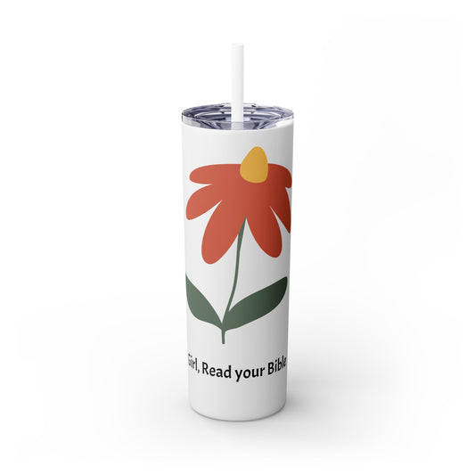 Skinny Tumbler with Straw, 20oz